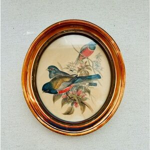 Vintage Bird Print Wall Hanging